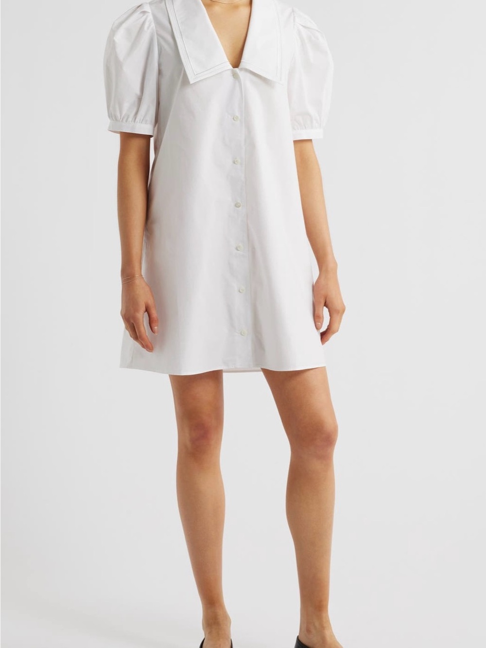 Frame Denim the sailor shirt dress cotton poplin